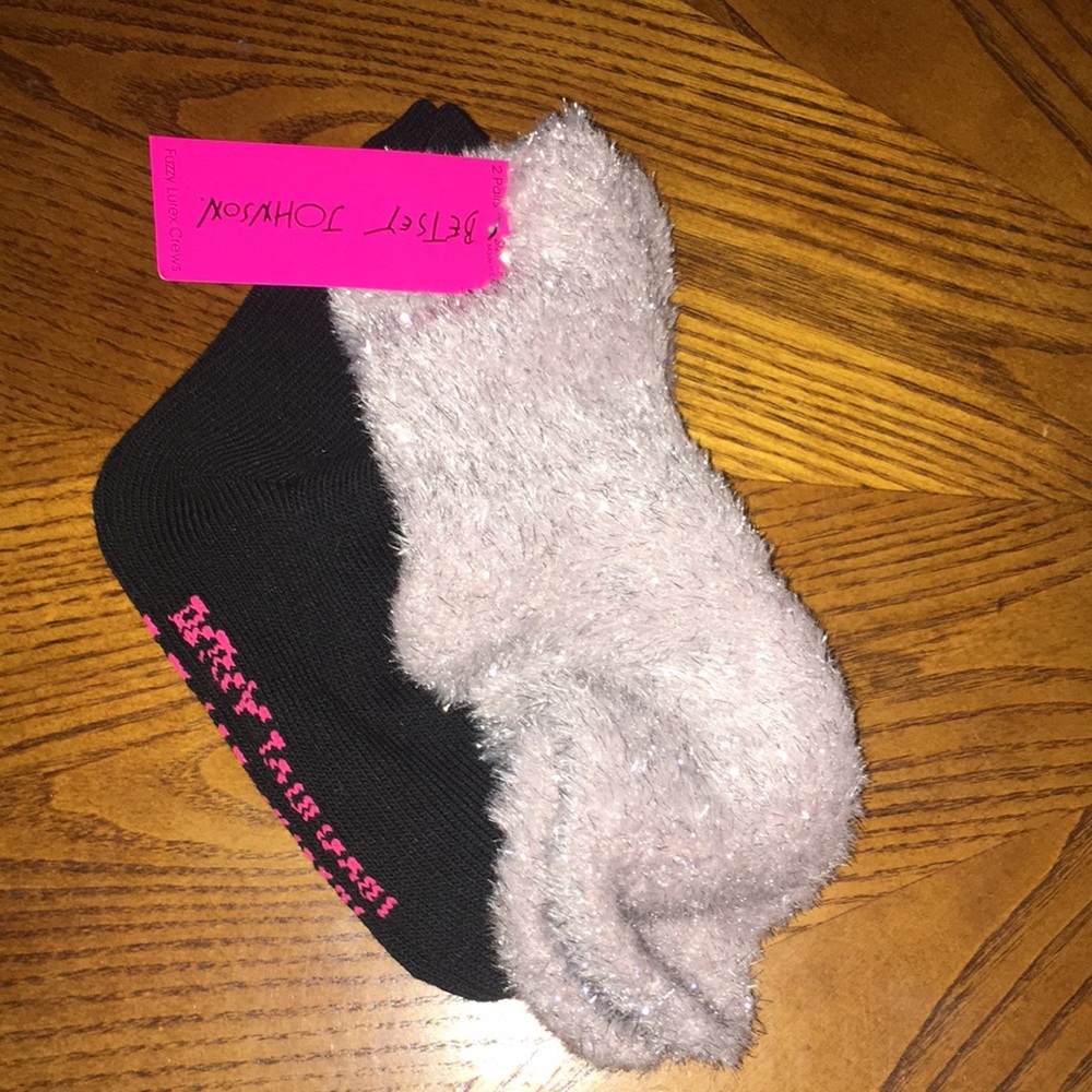 Women Betsey Johnson socks2 pair size 5/10
